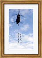Framed US Soldiers Suspended by a CH-47 Chinook