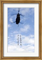 Framed US Soldiers Suspended by a CH-47 Chinook