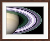 Framed Saturn's Rings