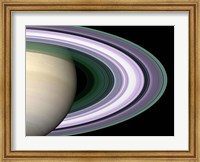 Framed Saturn's Rings