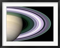 Framed Saturn's Rings