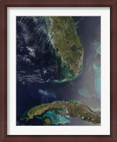 Framed Florida and Cuba