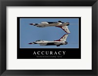 Framed Accuracy: Inspirational Quote and Motivational Poster
