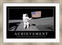 Framed Achievement: Inspirational Quote and Motivational Poster