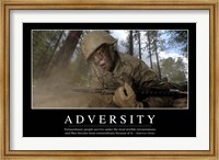 Framed Adversity: Inspirational Quote and Motivational Poster