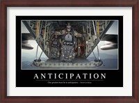 Framed Anticipation: Inspirational Quote and Motivational Poster