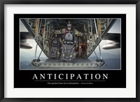 Framed Anticipation: Inspirational Quote and Motivational Poster