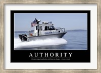 Framed Authority: Inspirational Quote and Motivational Poster