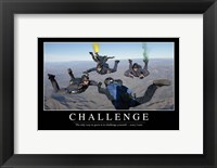 Framed Challenge: Inspirational Quote and Motivational Poster