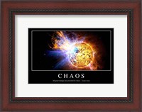Framed Chaos: Inspirational Quote and Motivational Poster