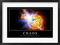 Framed Chaos: Inspirational Quote and Motivational Poster