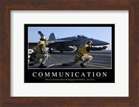 Framed Communication: Inspirational Quote and Motivational Poster