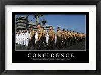 Framed Confidence: Inspirational Quote and Motivational Poster