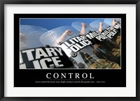 Framed Control: Inspirational Quote and Motivational Poster