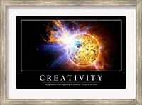 Framed Creativity: Inspirational Quote and Motivational Poster