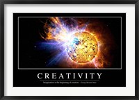 Framed Creativity: Inspirational Quote and Motivational Poster