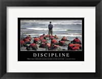Framed Discipline: Inspirational Quote and Motivational Poster
