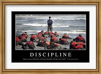 Framed Discipline: Inspirational Quote and Motivational Poster