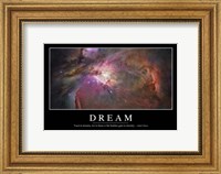 Framed Dream: Inspirational Quote and Motivational Poster