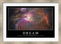 Framed Dream: Inspirational Quote and Motivational Poster