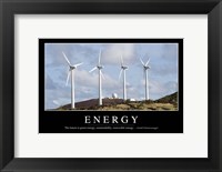 Framed Energy: Inspirational Quote and Motivational Poster