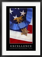 Framed Excellence: Inspirational Quote and Motivational Poster
