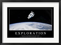 Framed Exploration: Inspirational Quote and Motivational Poster