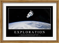Framed Exploration: Inspirational Quote and Motivational Poster