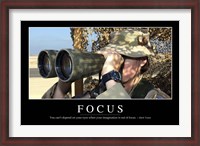 Framed Focus: Inspirational Quote and Motivational Poster