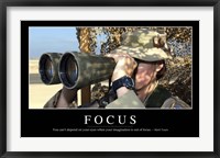 Framed Focus: Inspirational Quote and Motivational Poster