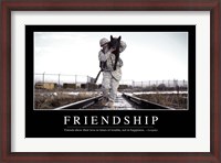 Framed Friendship: Inspirational Quote and Motivational Poster