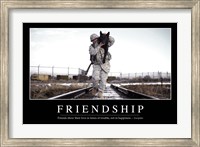 Framed Friendship: Inspirational Quote and Motivational Poster