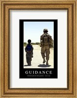 Framed Guidance: Inspirational Quote and Motivational Poster