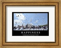 Framed Happiness: Inspirational Quote and Motivational Poster