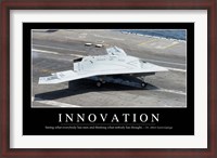 Framed Innovation: Inspirational Quote and Motivational Poster