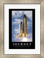 Framed Journey: Inspirational Quote and Motivational Poster