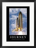 Framed Journey: Inspirational Quote and Motivational Poster