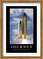 Framed Journey: Inspirational Quote and Motivational Poster
