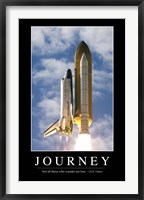 Framed Journey: Inspirational Quote and Motivational Poster