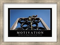Framed Motivation: Inspirational Quote and Motivational Poster