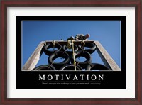 Framed Motivation: Inspirational Quote and Motivational Poster