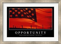 Framed Opportunity: Inspirational Quote and Motivational Poster