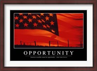 Framed Opportunity: Inspirational Quote and Motivational Poster