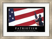 Framed Patriotism: Inspirational Quote and Motivational Poster