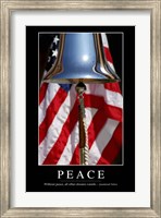 Framed Peace: Inspirational Quote and Motivational Poster