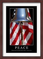 Framed Peace: Inspirational Quote and Motivational Poster