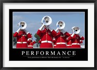 Framed Performance: Inspirational Quote and Motivational Poster