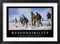 Framed Responsibility: Inspirational Quote and Motivational Poster
