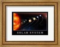 Framed Solar System Poster