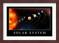 Framed Solar System Poster